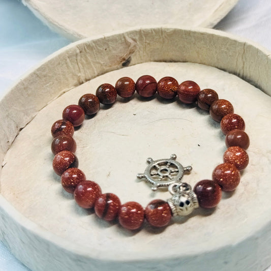SUNSTONE 8MM BRACELET